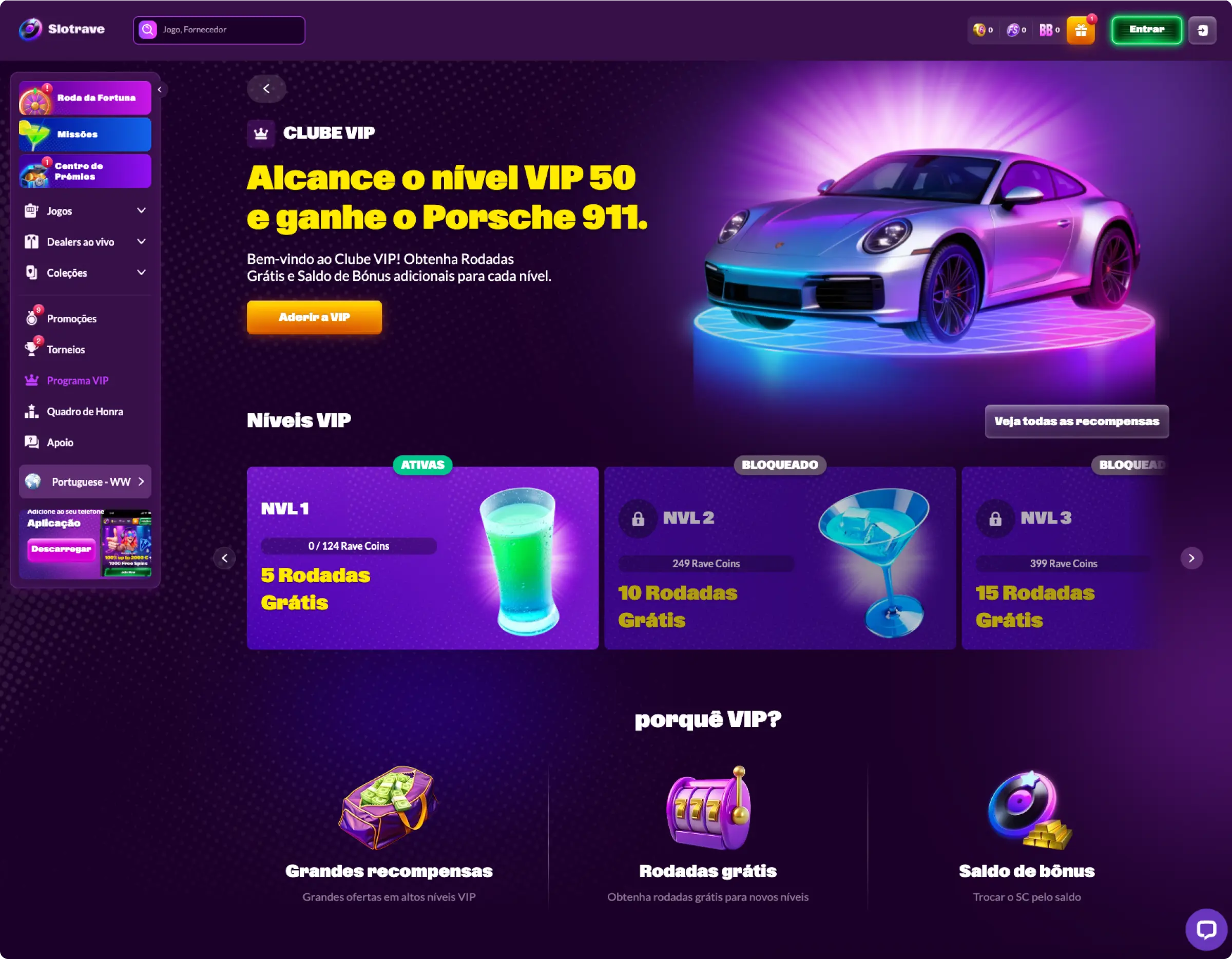 Slotrave Programa VIP